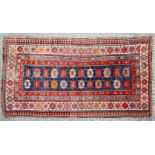 A Caucasian Talish wool rug.