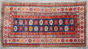 A Caucasian Talish wool rug.