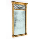 A 19th century pier mirror.