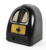 A 1930s bakelite Philco People's Set radio.