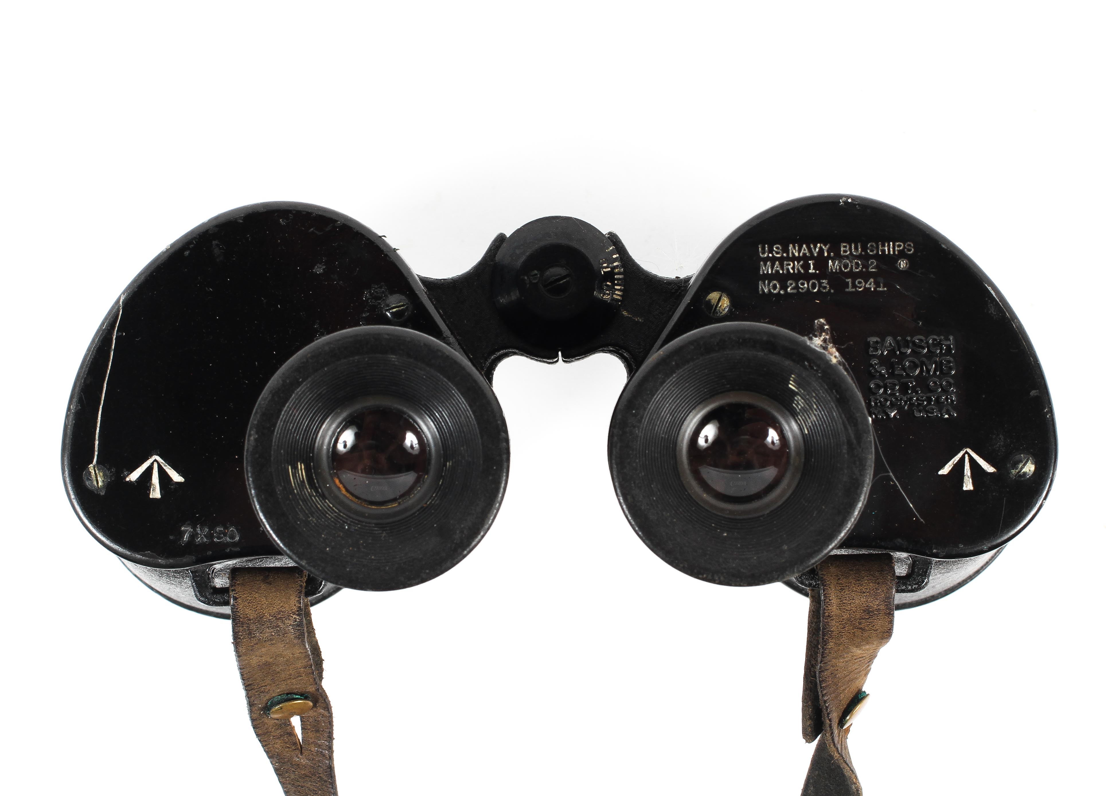 A pair of WWII Bausch & Lomb US Navy binoculars. - Image 3 of 3