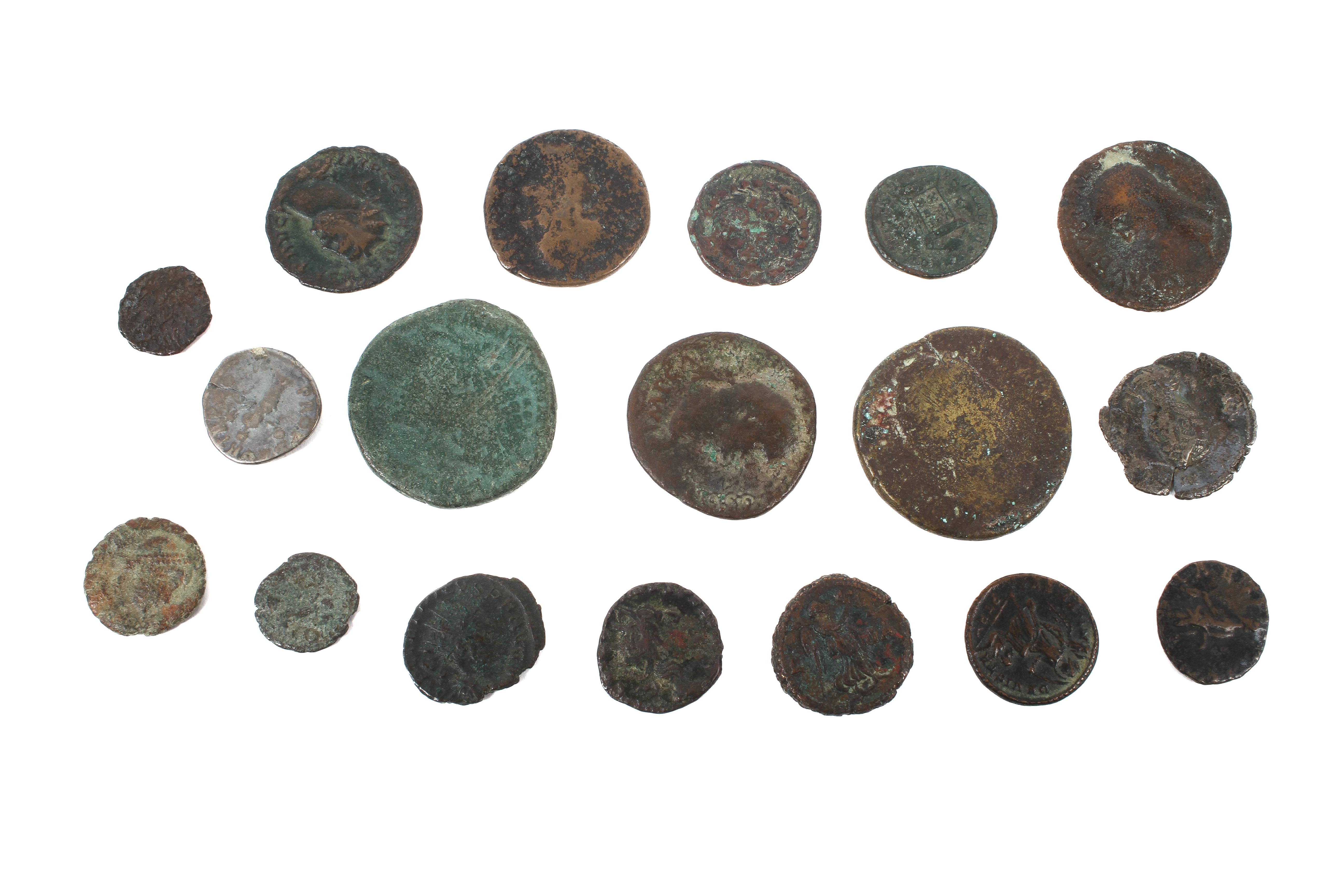 Eighteen Roman coins including Denarius - Image 2 of 2