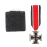 A German WWII Third Reich 1939 Iron Cross medal.