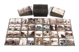 A cased set of Underwood & Underwood 'Around the World Through the Stereoscope', Vols I & II.