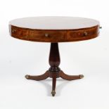 A 19th century mahogany drum table.