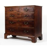An early 19th century mahogany chest of drawers.