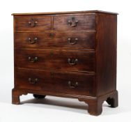 An early 19th century mahogany chest of drawers.