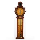 A mahogany cased ADMIRAL FITZROY'S ROYAL POLYTECHNIC BAROMETER.