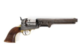 A 19th century Colt navy issue revolver.