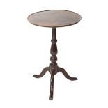 A Victorian mahogany dish top tripod occasional table.