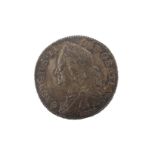 A 1745 (Lima) half crown coin