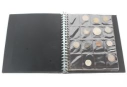 A world coin album, mainly 18th and 19th century coins including silver.