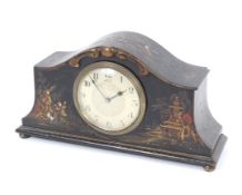 An early 20th century chinoiserie mantel clock.
