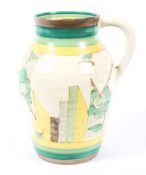 A Clarice Cliff Lotus Moonflower jug.