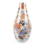 A late 19th century Japanese porcelain large oviform hall vase.