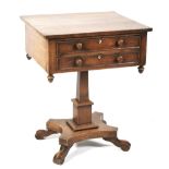 A William IV mahogany work table.