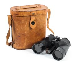 A pair of WWII Bausch & Lomb US Navy binoculars.