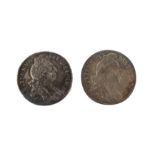 Two sixpences: 1696,