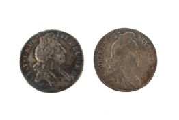 Two sixpences: 1696,