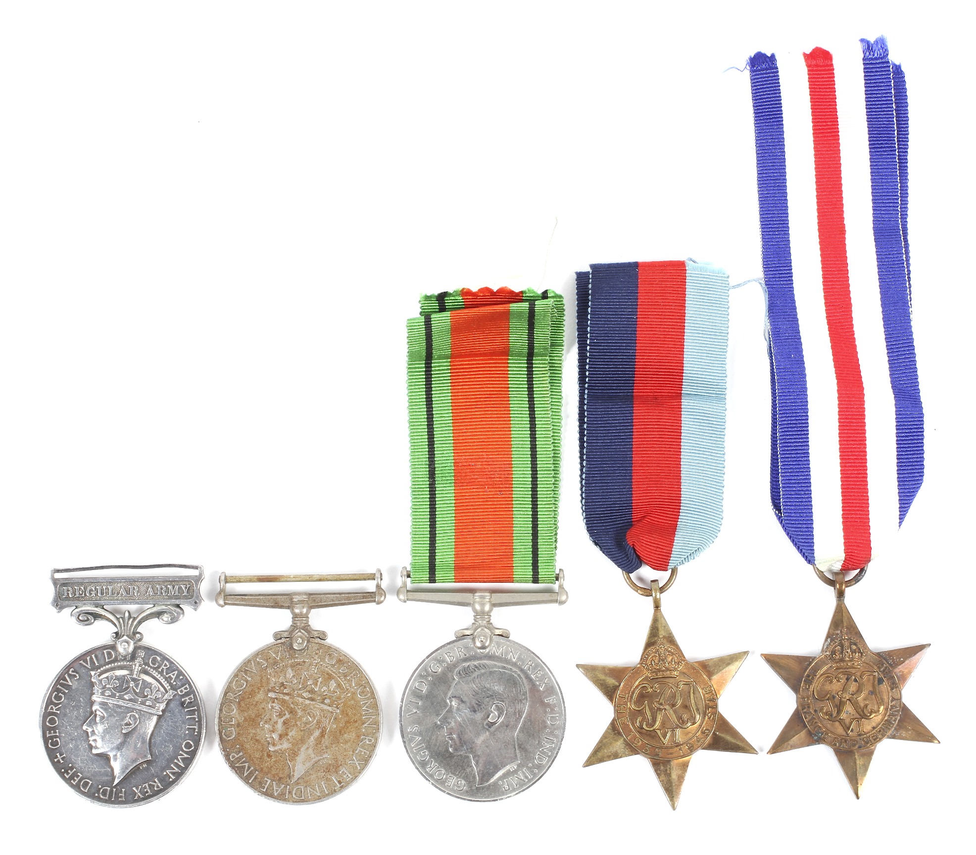 A five piece WWII medal group.