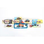 Eight Corgi diecast transport vehicles.