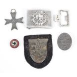 An assortment of WWII German Third Reich related items.