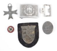 An assortment of WWII German Third Reich related items.