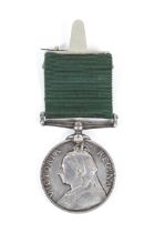A Queen Victoria for Long Service in the Volunteer force medal.