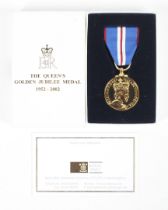 Queen Elizabeth II Golden Jubilee medal, 1952-2002.