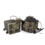 Two US military Dynamotor power supply generators for radios.
