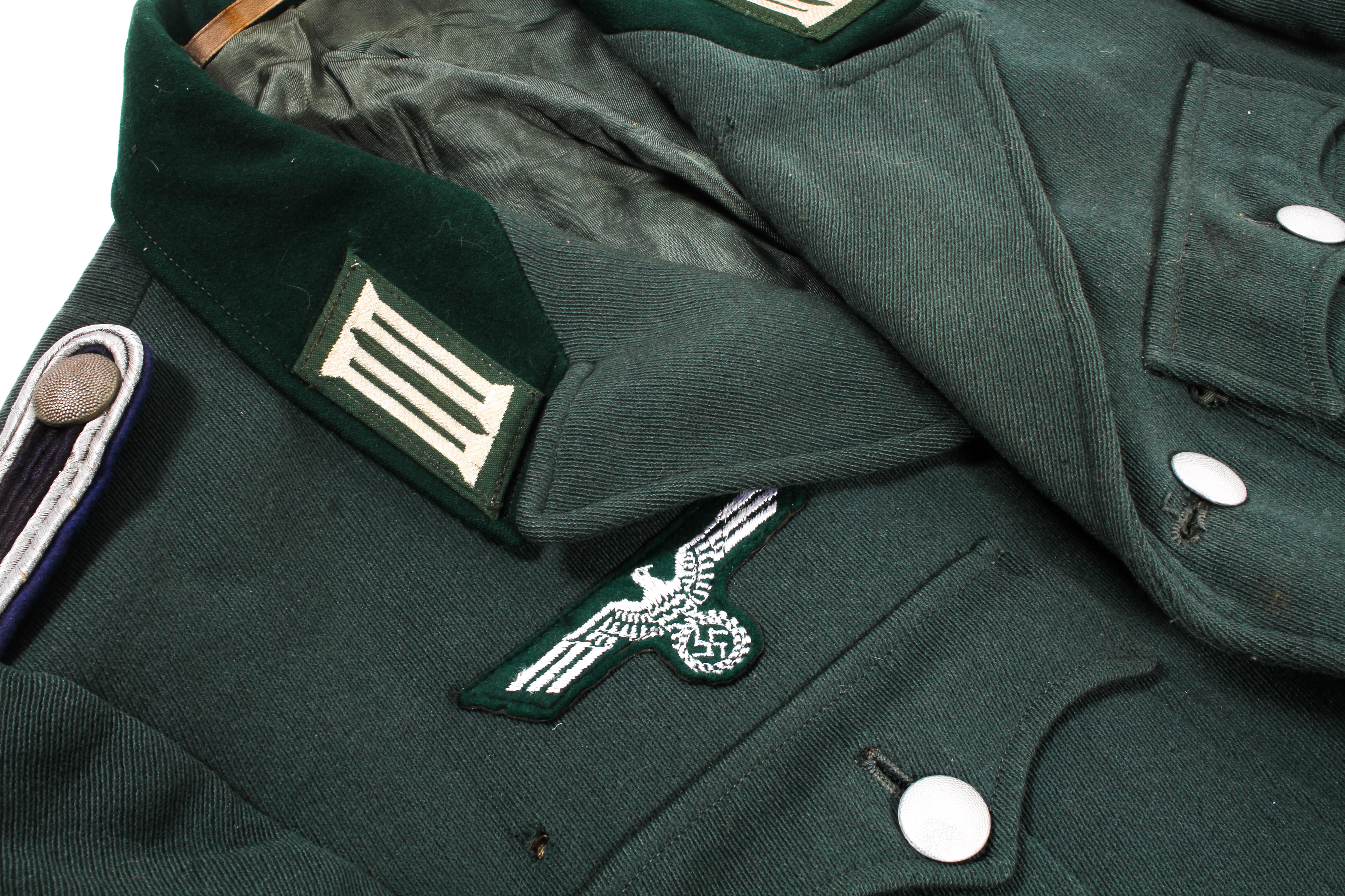 A German Third Reich WWII army officers jacket. - Image 2 of 2