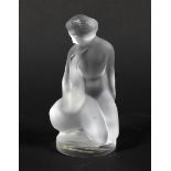 A modern Lalique frosted nude.