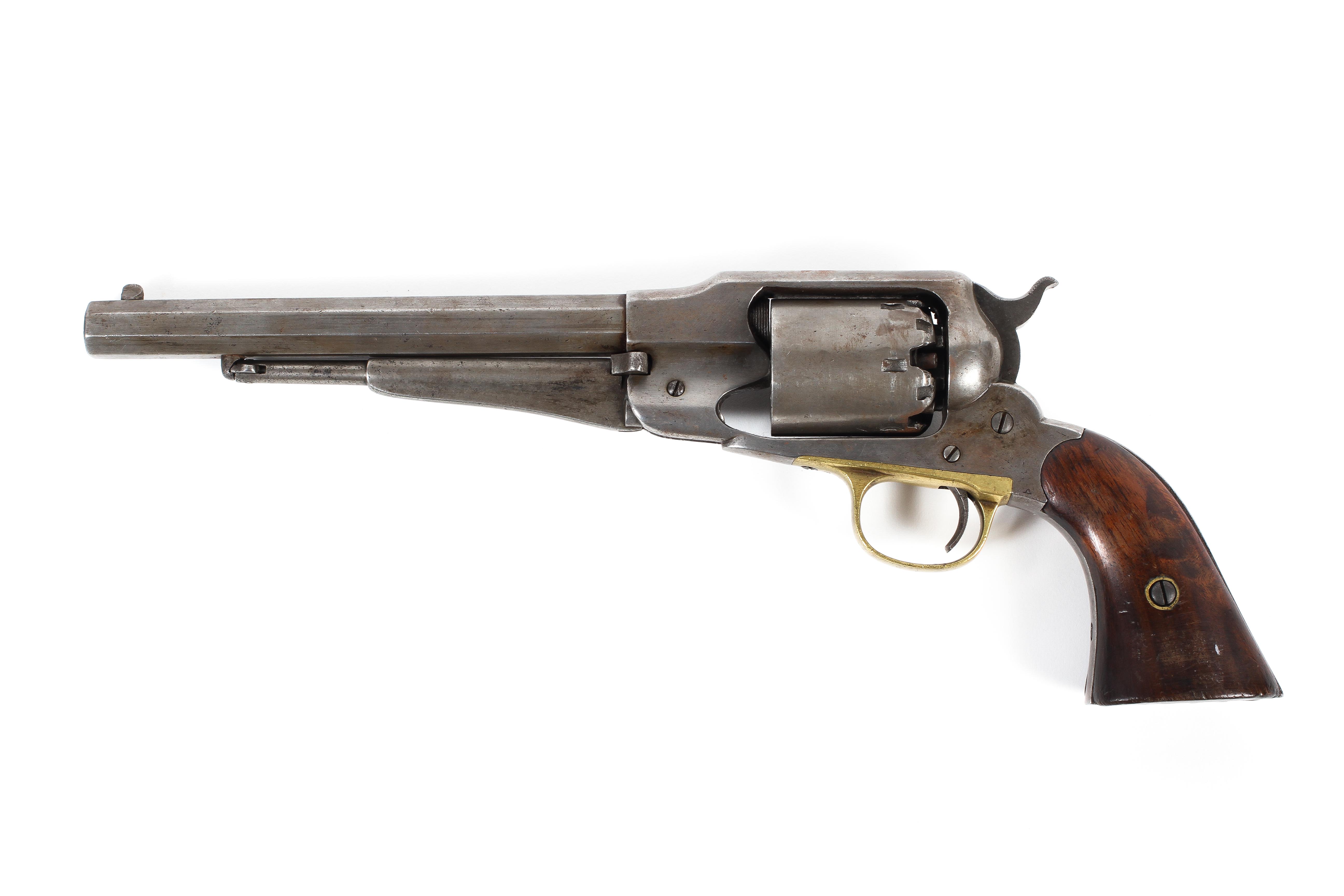 A 19th century Remington six shot 44 calibre revolver. - Image 2 of 2