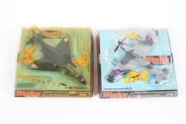 Two Dinky 1970s diecast aircraft.