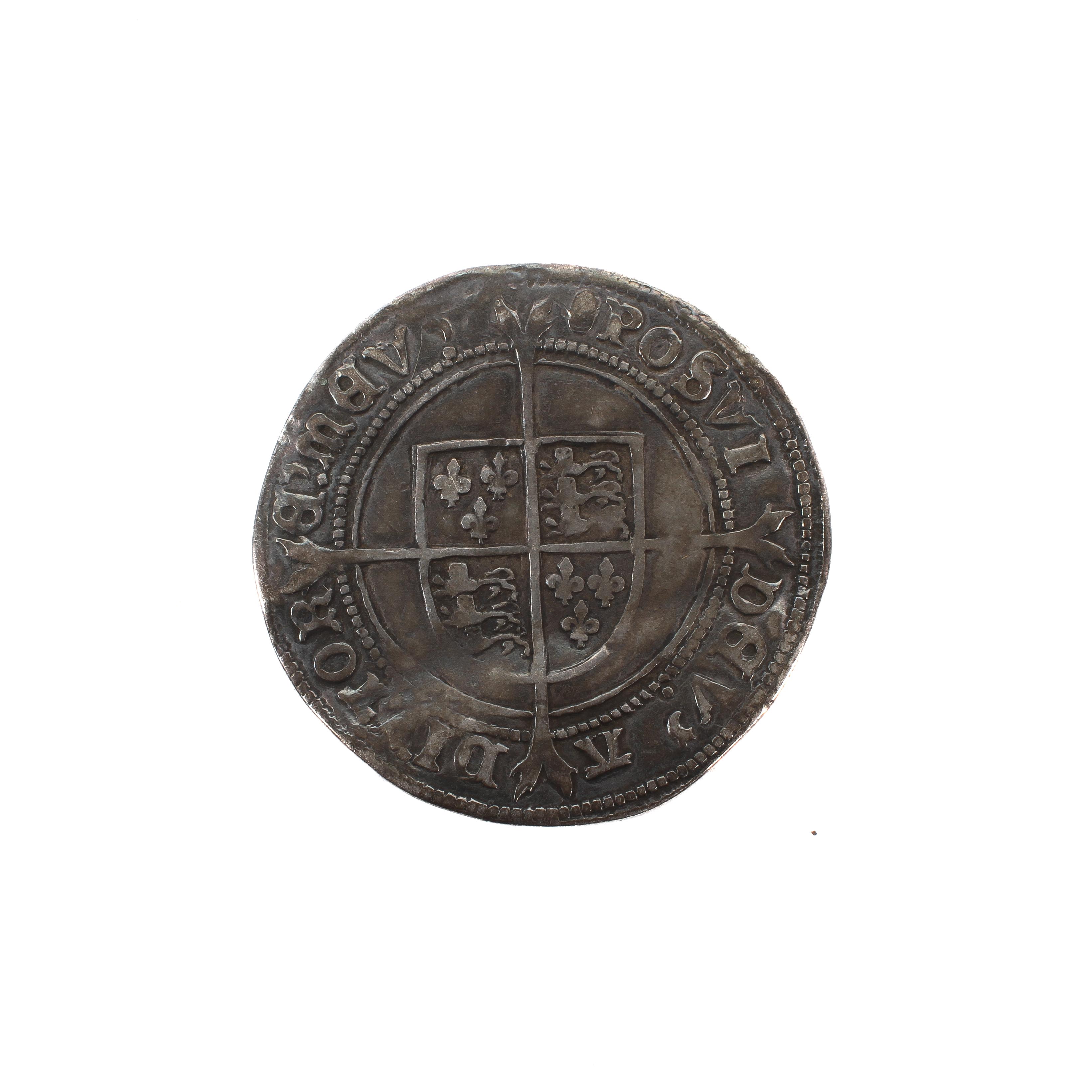 An Edward VI shilling (lightly creased) coin - Image 2 of 2