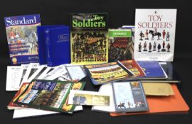 A quantity of collector's reference books regarding toy soldiers and figures.