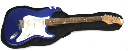 A Gear4music electric guitar.