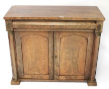 A Victorian mahogany chiffonier.