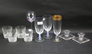 An assortment of glassware.