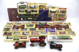 A large assortment of diecast model vehicles.