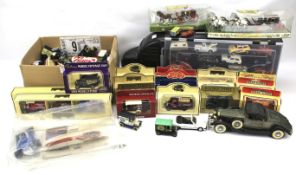 An assortment of diecast model vehicles.