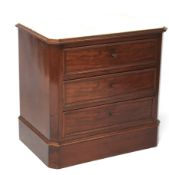 A 20th century mahogany marble top unit.