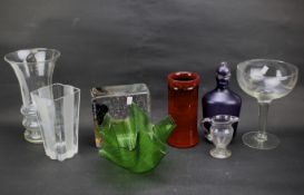 An assortment of glassware.