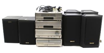 A Denon hi-fi system.