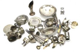 An assortment of silver plate.