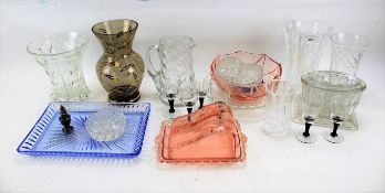 An assortment of glassware.