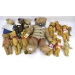 A large collection of vintage and modern teddy bears.