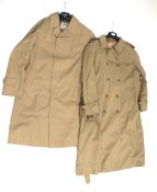 Two gentleman's vintage Aquascutum coats.