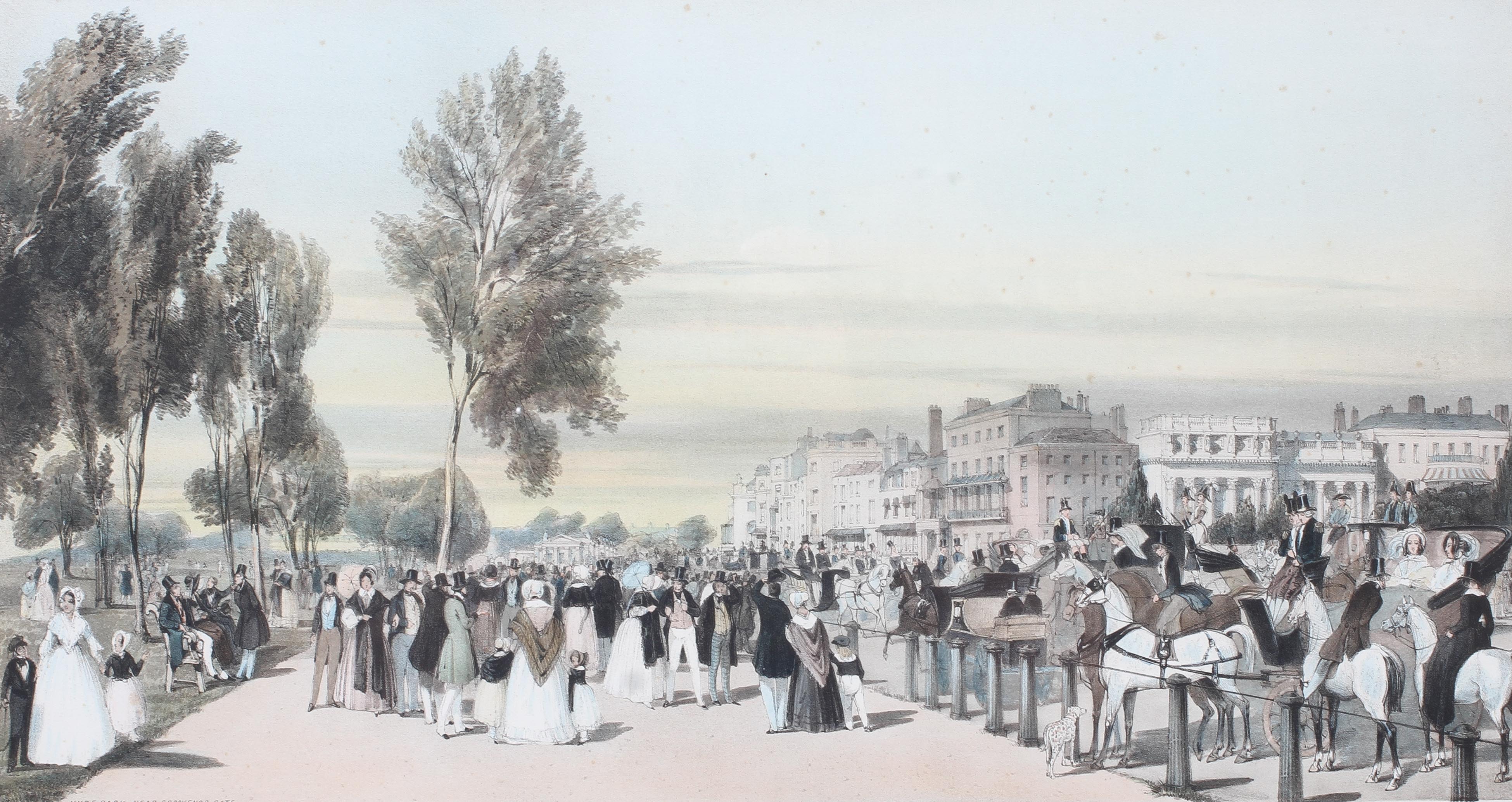 Thomas Shotter Boys (1803-1874), three hand coloured lithographs of views of London. - Image 3 of 5