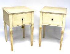 Two contemporary bedside cabinets.